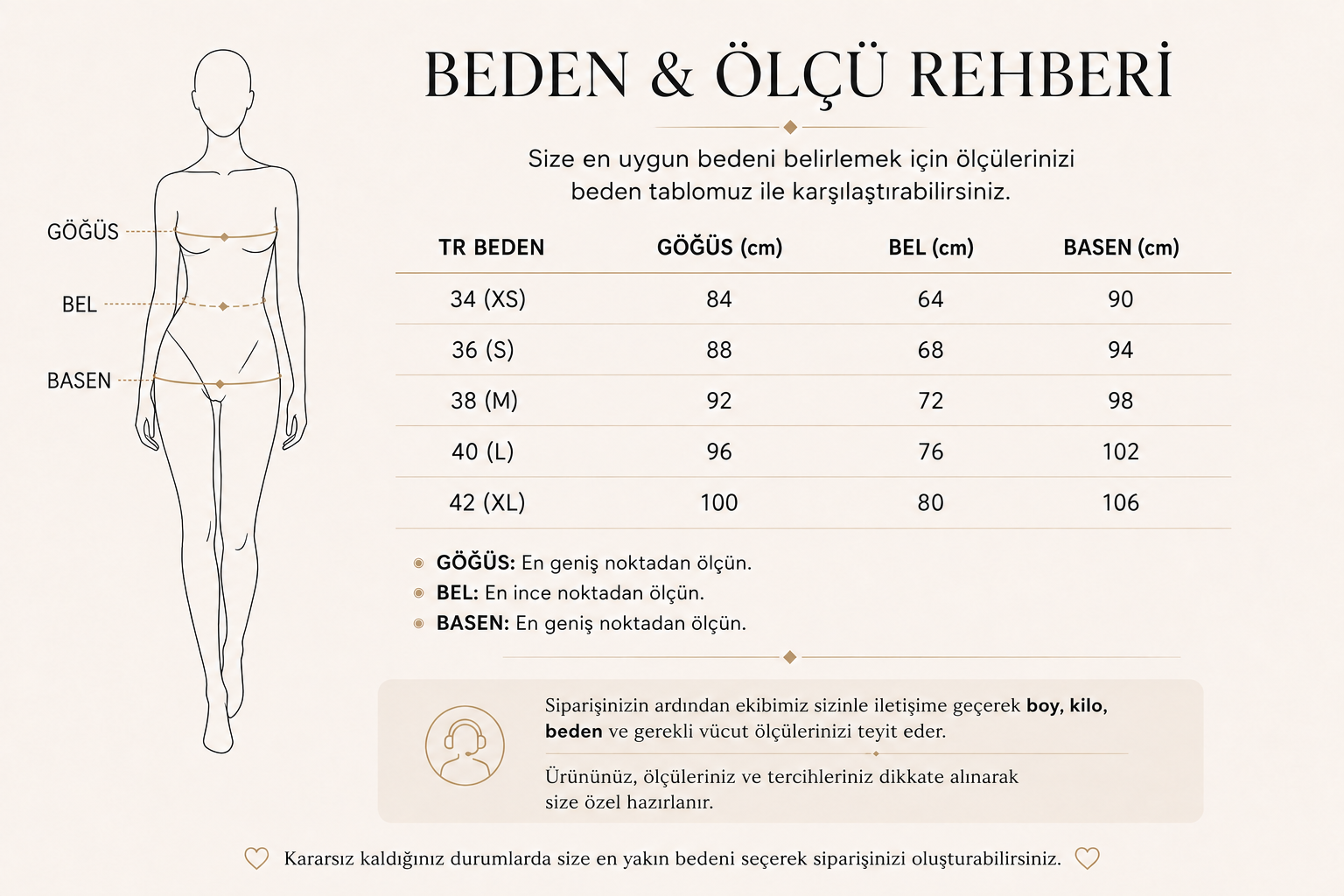 Beden & Ölçü Rehberi